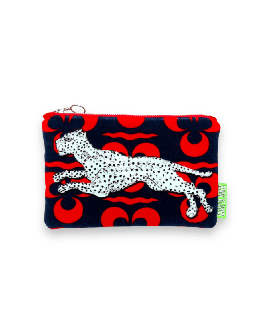 Corita Rose Small Clutch Running Panther Grey