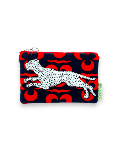 Corita Rose Small Clutch Running Panther Grey
