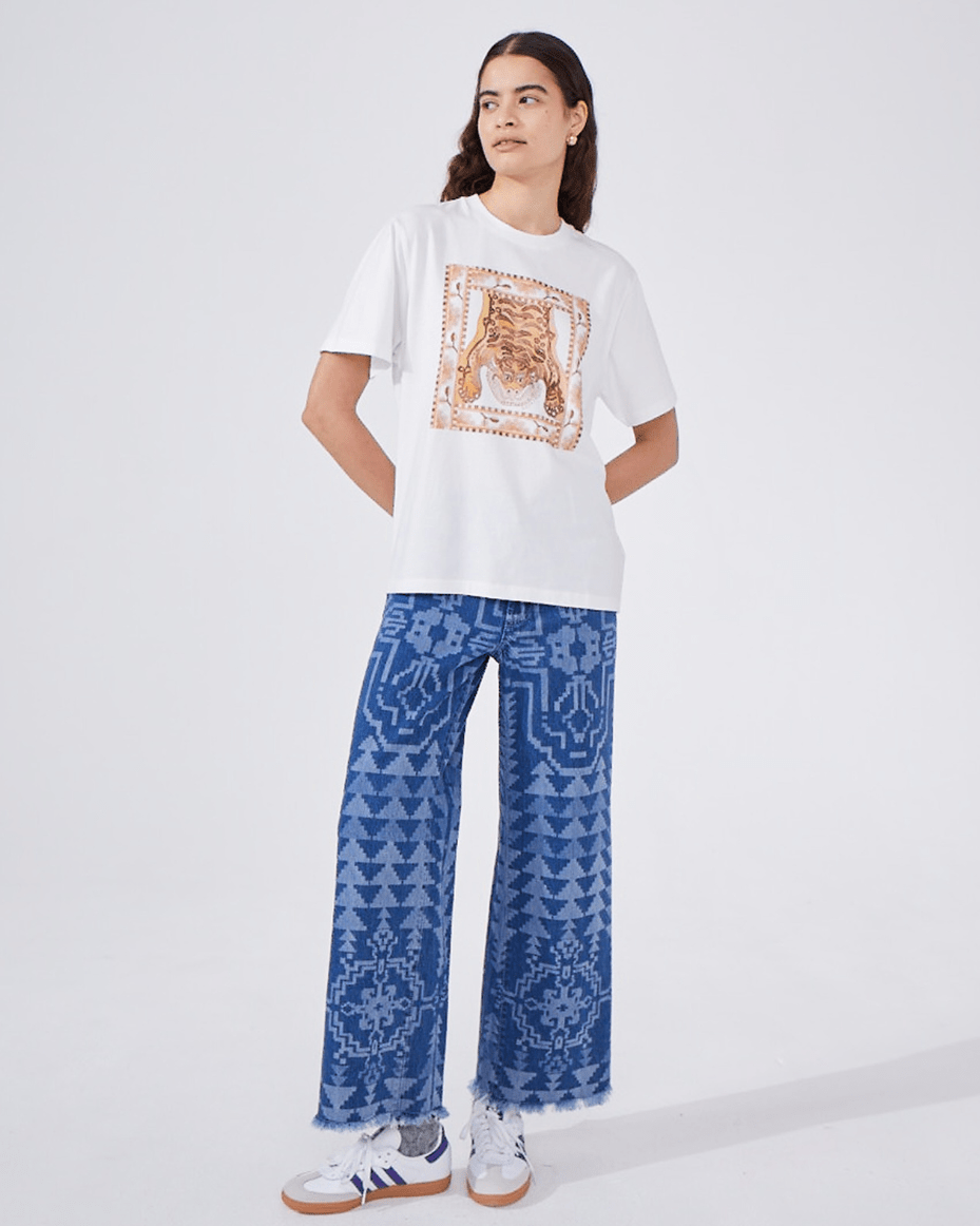 Hayley Menzies Lotus Tiger Printed T-Shirt