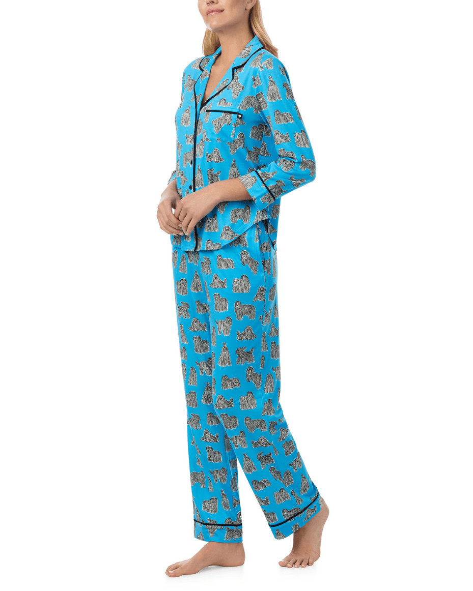 Kate Spade 3/4 Sleeve Long PJ Set - KATE SPADE - Luxe Leopard