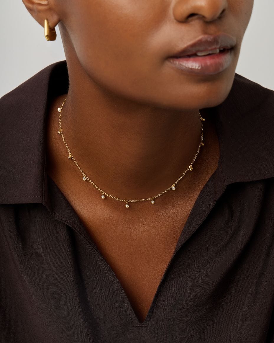 Missoma Gold Interstellar Drop Choker - MISSOMA - Luxe Leopard
