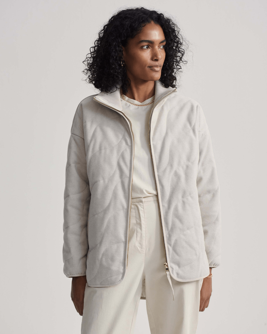 Varley Libby Plush Quilt Jacket - VARLEY - Luxe Leopard