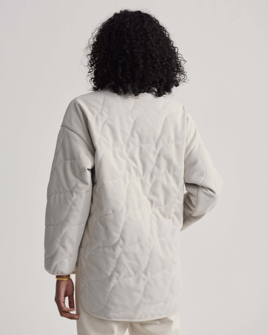 Varley Libby Plush Quilt Jacket - VARLEY - Luxe Leopard