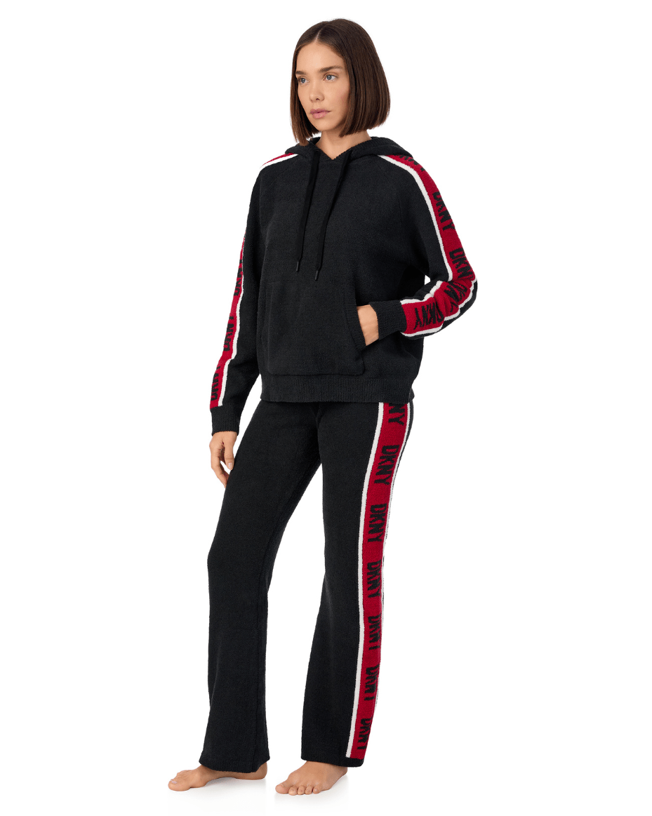 DKNY Hooded Top and Pant Sleep Set