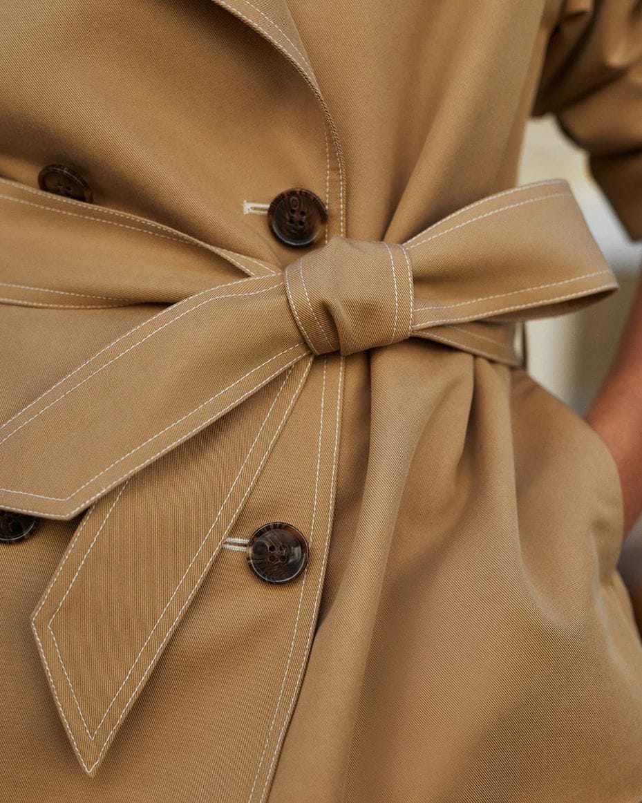 Varley Maddox Short Trench - VARLEY - Luxe Leopard