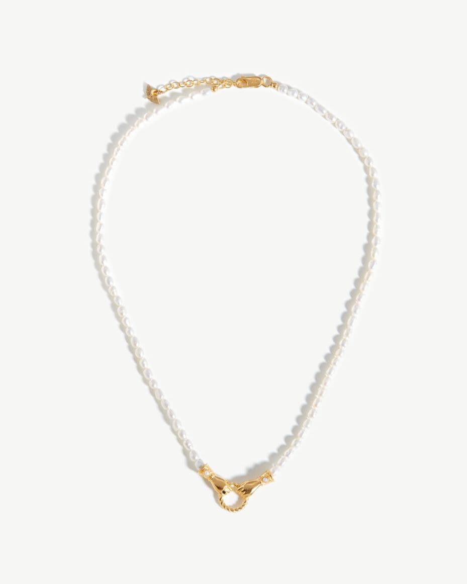 Missoma Gold Harris Reed In Good Hands Pearl Pendant Necklace - MISSOMA - Luxe Leopard