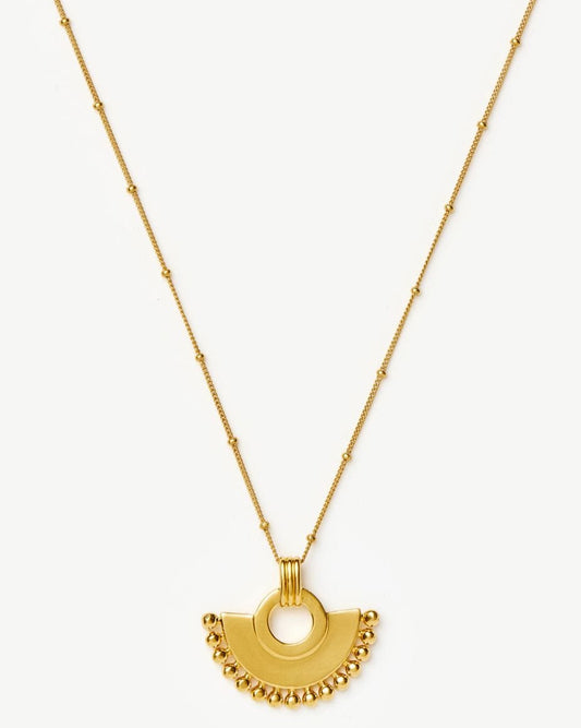 Missoma Zenyu Gold Fan Necklace