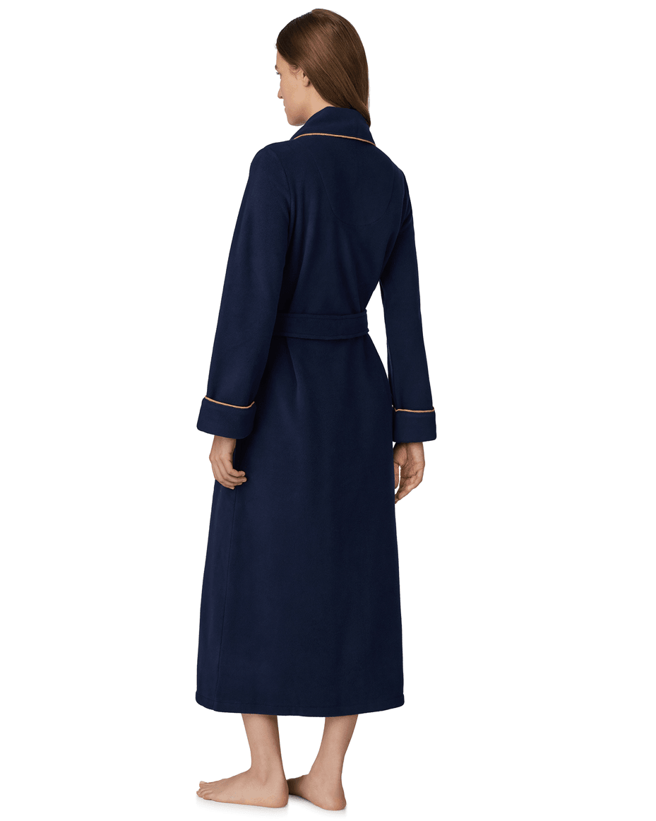Lauren Ralph Lauren Dalton Long Robe in Navy - LAUREN RALPH LAUREN - Luxe Leopard
