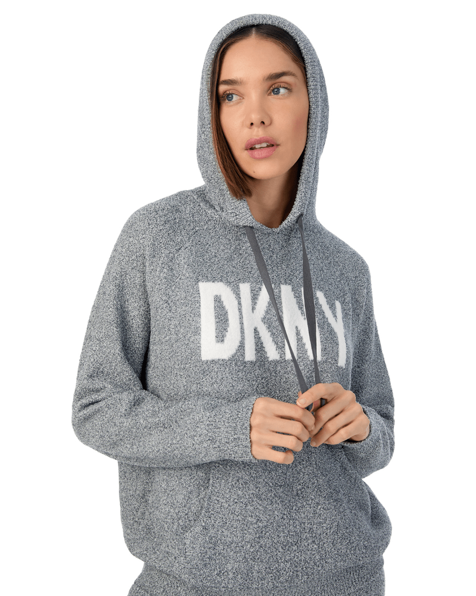 DKNY Hooded Top and Pant Sleep Set