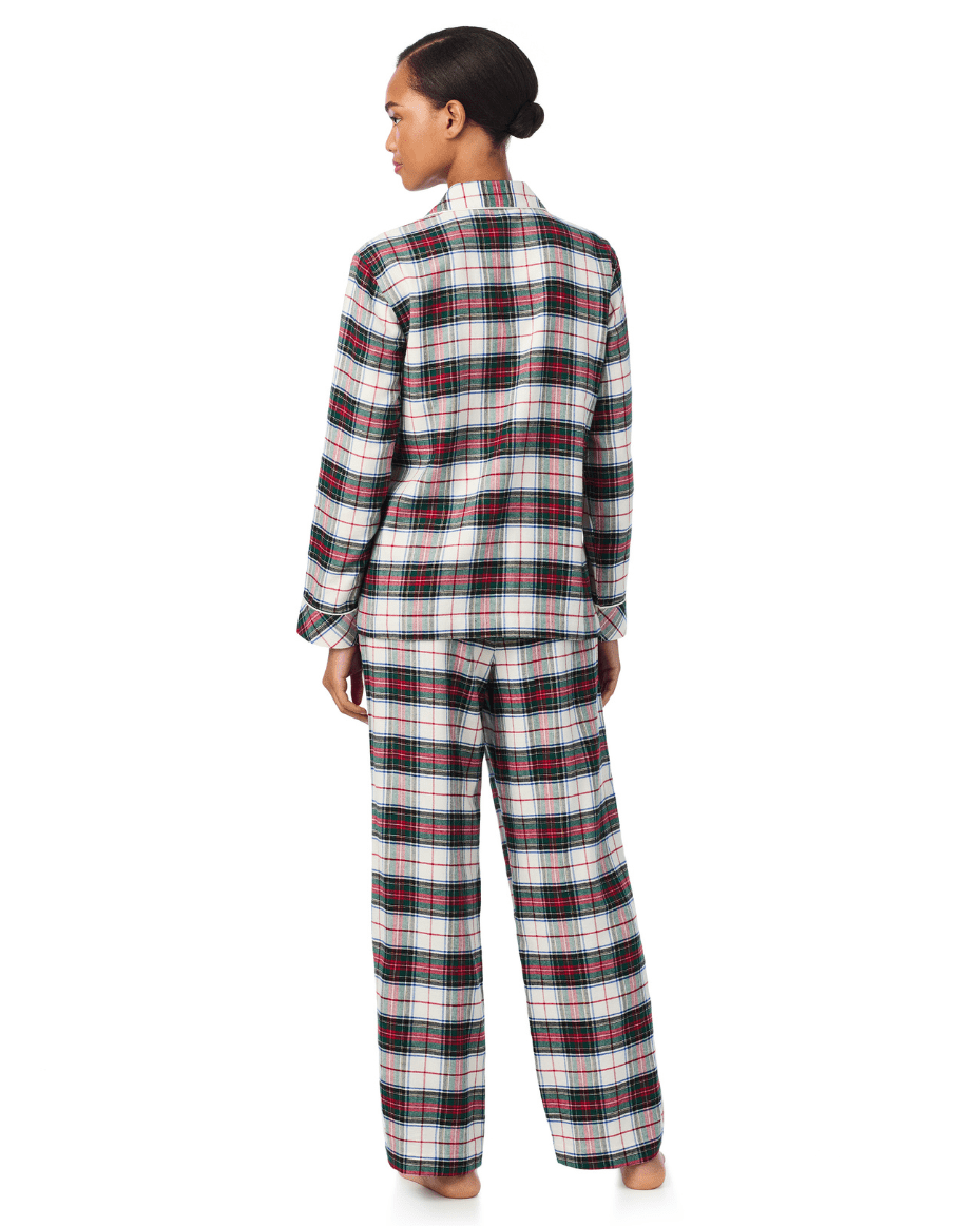 Ralph Lauren Long Sleeve Notch Collar Long Pant PJ Set - RALPH LAUREN - Luxe Leopard