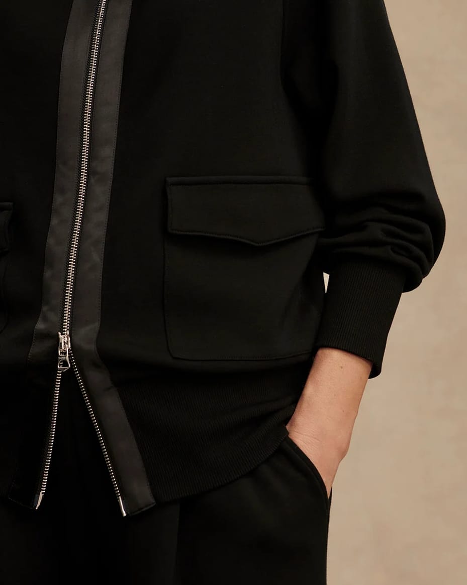 Varley Roxbury Zip Through Black