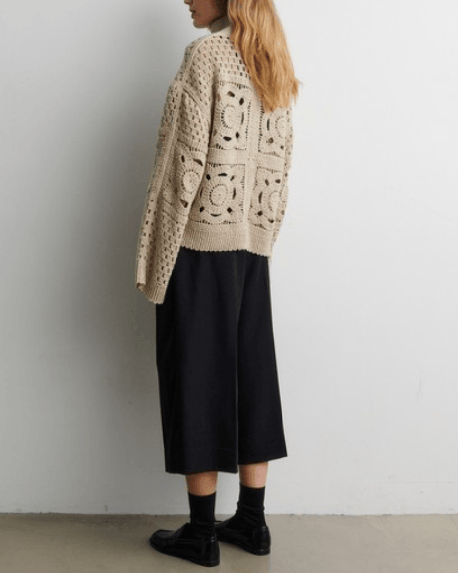 Second Female Sella Cropped Trousers - SECOND FEMALE - Luxe Leopard
