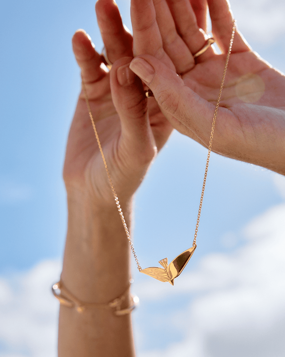 Rachel Jackson Dreamer Celestial Bird Necklace - Luxe Leopard - Luxe Leopard