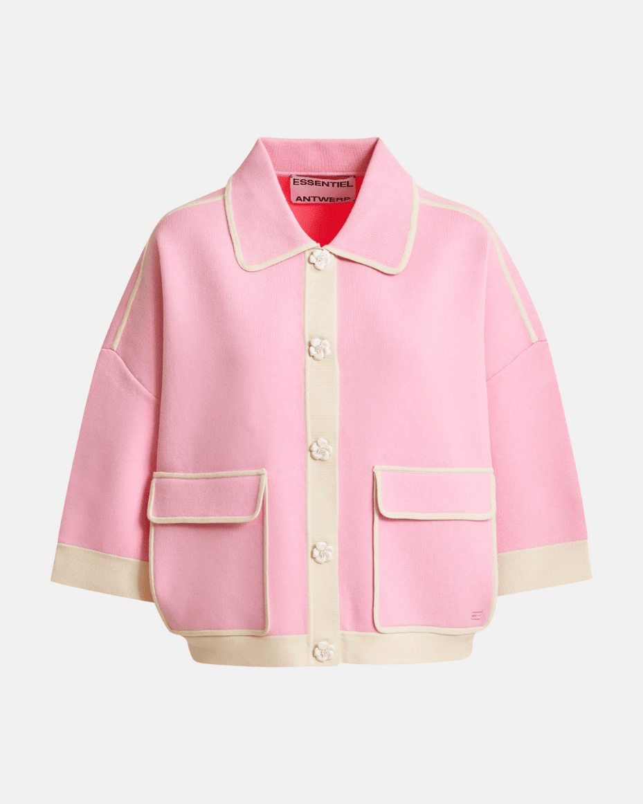 Essentiel Antwerp Jugly Knit Cardigan - ESSENTIEL ANTWERP - Luxe Leopard