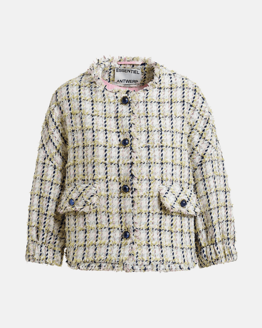 Essentiel Antwerp Jayden Boxy Cropped Jacket - ESSENTIEL ANTWERP - Luxe Leopard