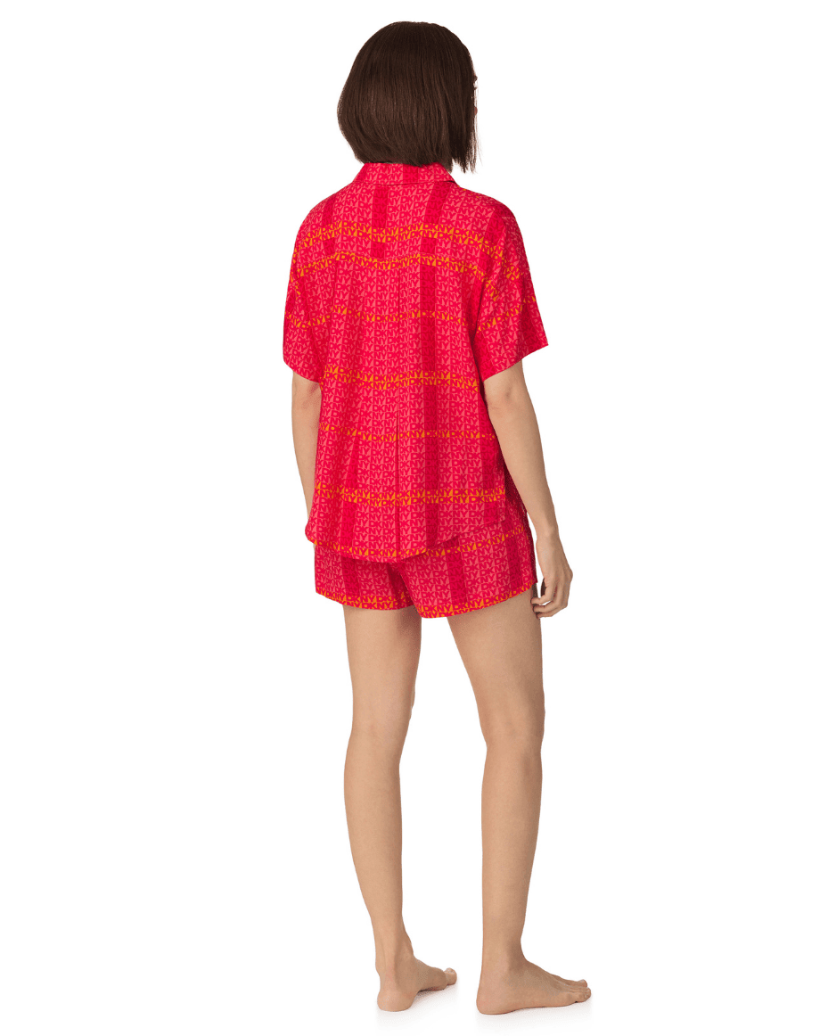 DKNY Short Sleeved Top & Boxer Sleep Set - DKNY - Luxe Leopard