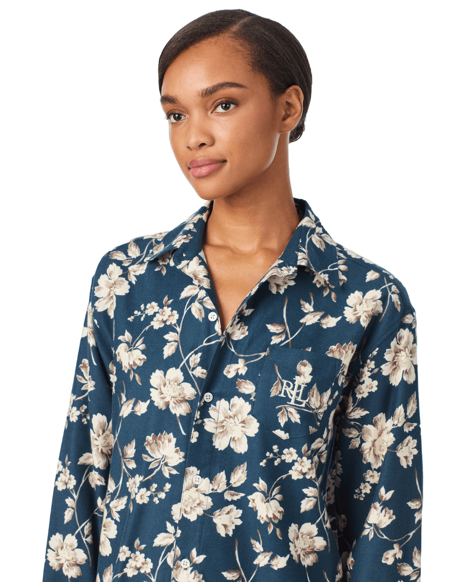 Ralph Lauren Long Sleep His Shirt Sleepshirt - RALPH LAUREN - Luxe Leopard