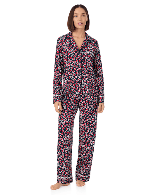 DKNY Notch Collar Top and Pant Sleep Set