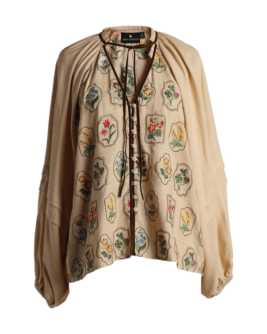 Emily Lovelock Fiora Long Sleeved Floral Blouse - EMILY LOVELOCK - Luxe Leopard