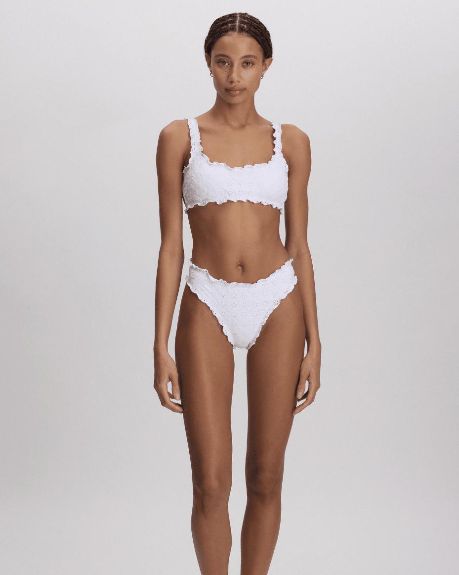 Polo Ralph Lauren Ruffle Kennedy Bralette Bikini Top - POLO RALPH LAUREN - Luxe Leopard