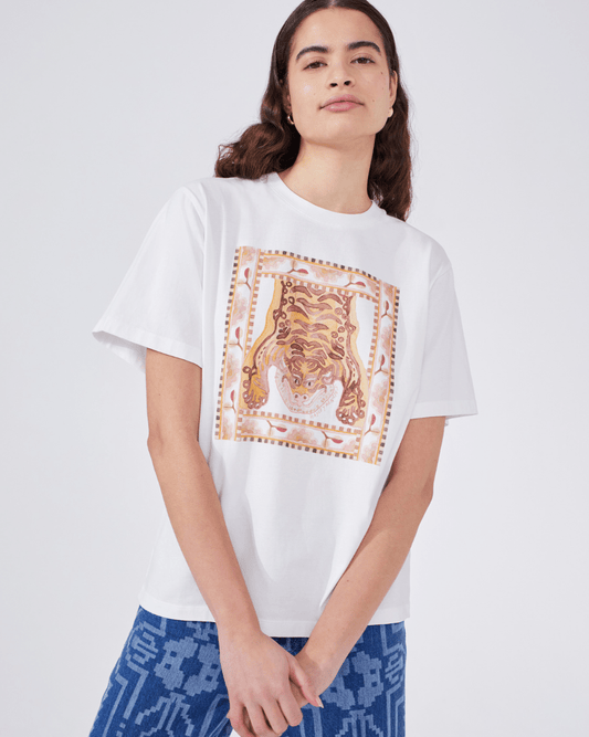 Hayley Menzies Lotus Tiger Printed T-Shirt