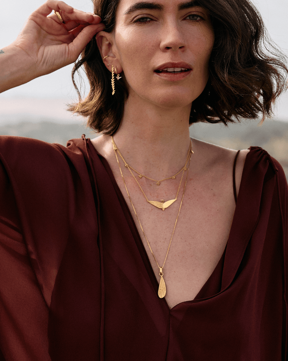 Rachel Jackson Dreamer Bird Drop Earrings - Luxe Leopard - Luxe Leopard