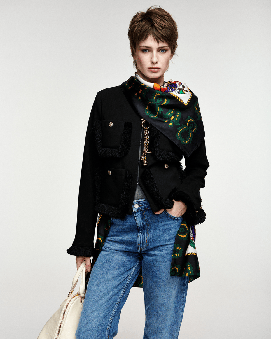 Essentiel Antwerp Kinetic Fringed Jacket