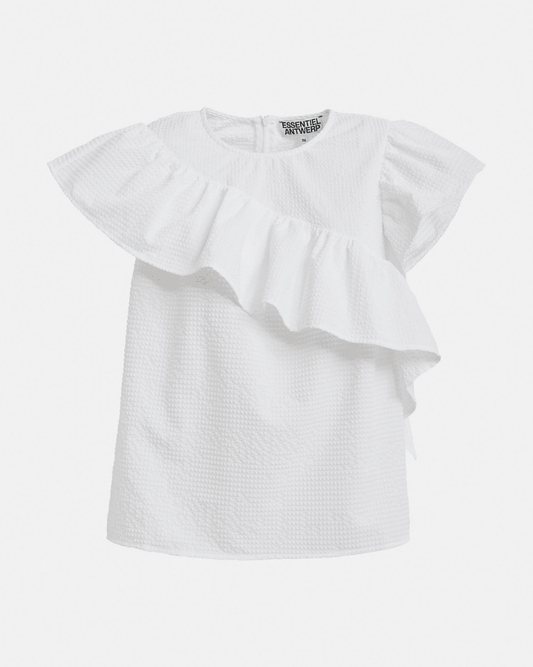 Essentiel Antwerp JooJoo Ruffle Top - ESSENTIEL ANTWERP - Luxe Leopard