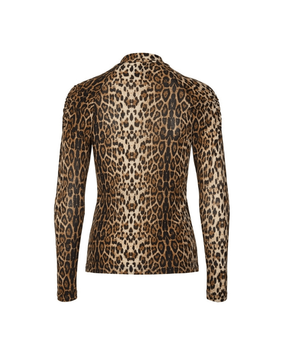 Lollys laundry Ellen Blouse - LOLLYS LAUNDRY - Luxe Leopard