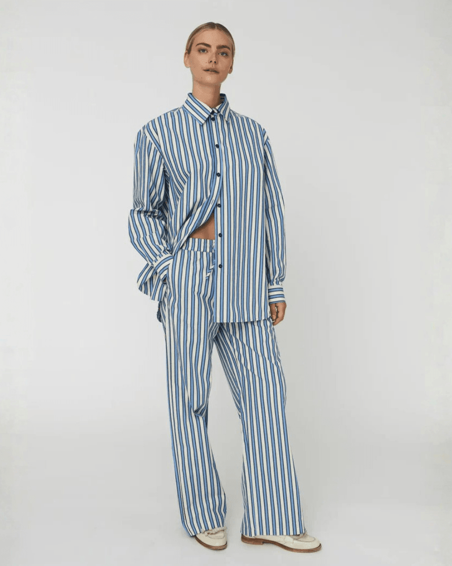 Stella Nova - Yarn Dyed Striped Shirt - STELLA NOVA - Luxe Leopard