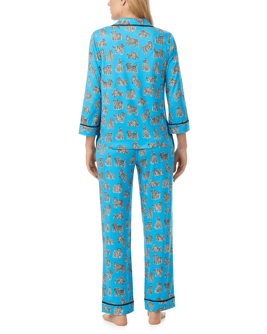 Kate Spade 3/4 Sleeve Long PJ Set - KATE SPADE - Luxe Leopard