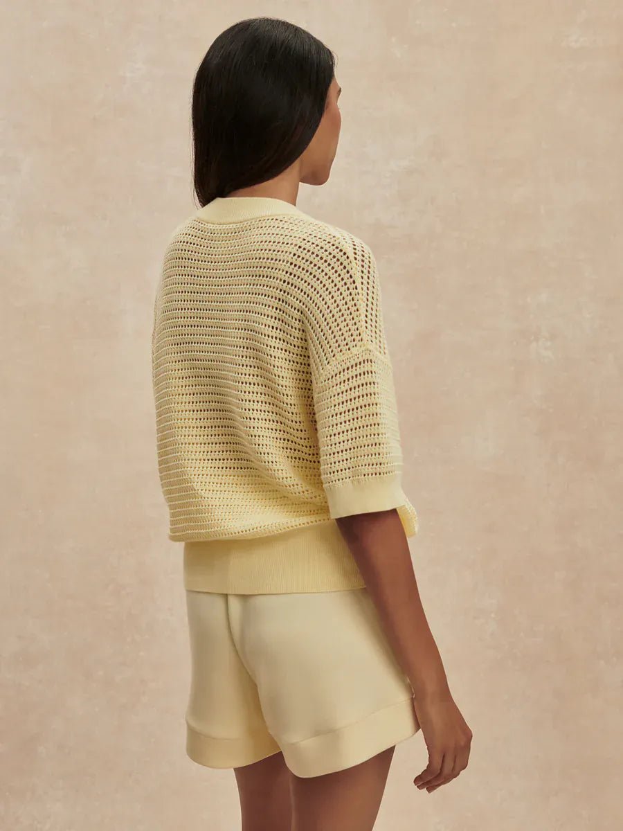 Varley Callie Knit Top Anise Flower