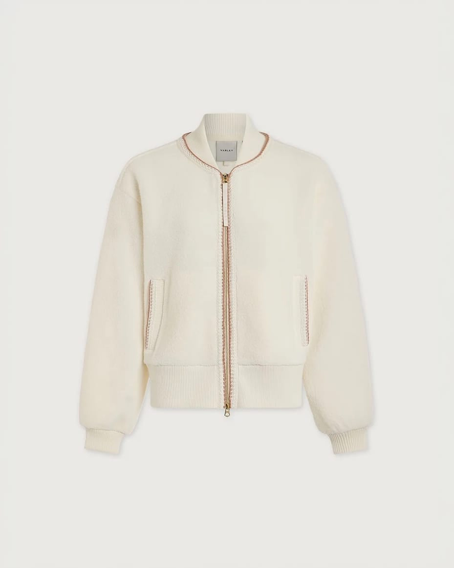 Varley Klaudia Fleece Jacket Egret