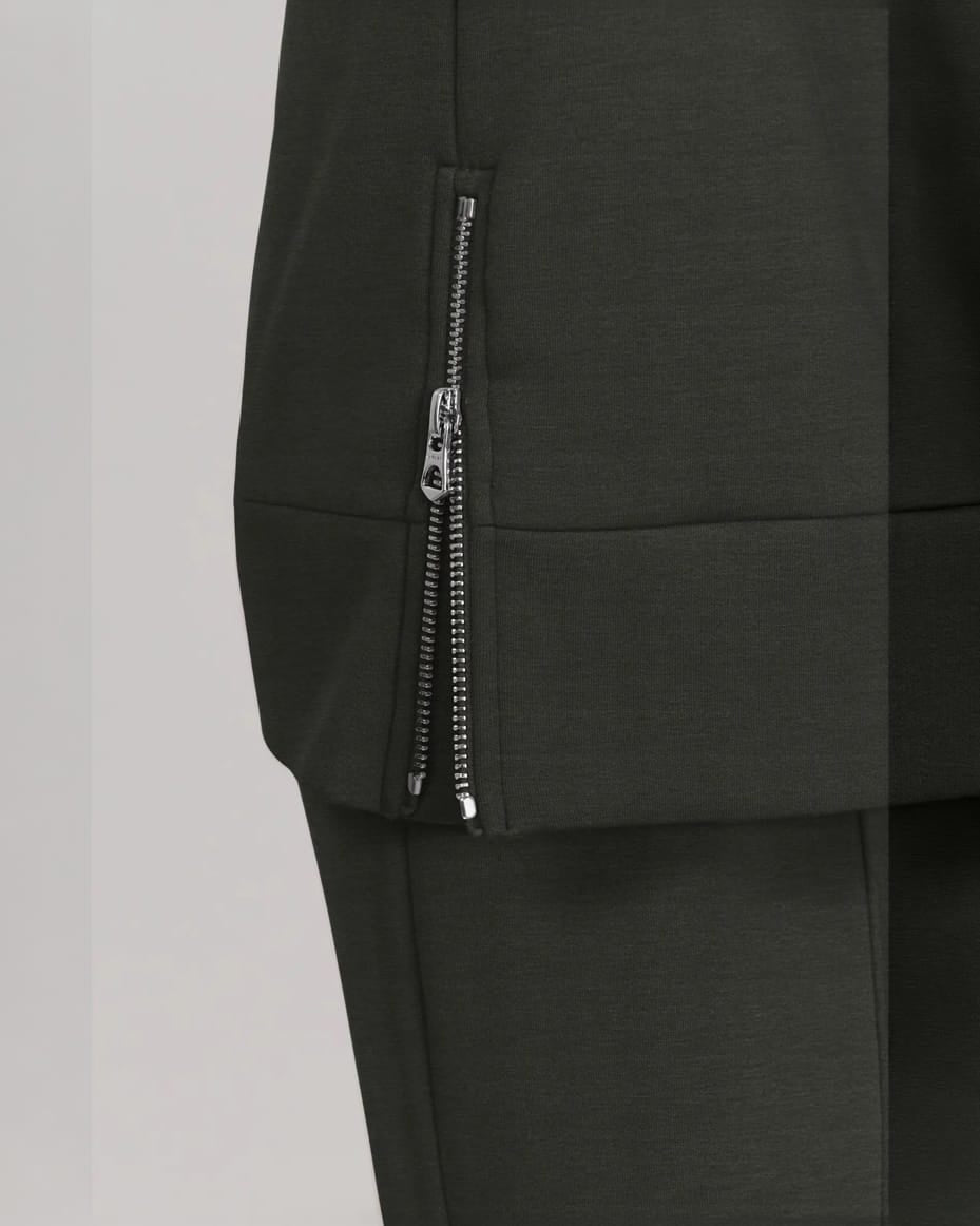 Varley Macie Zip Hem Sweat Olive Marl