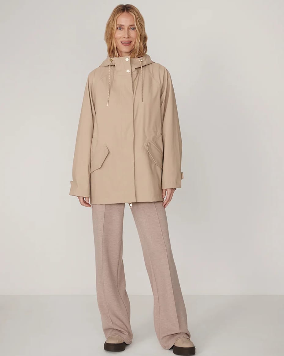 Varley Orlen Short Rain Jacket Light Taupe