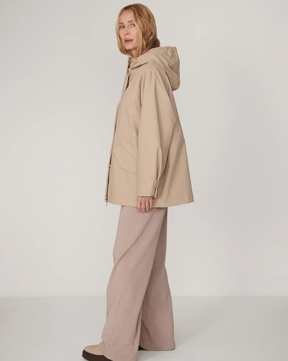 Varley Orlen Short Rain Jacket Light Taupe