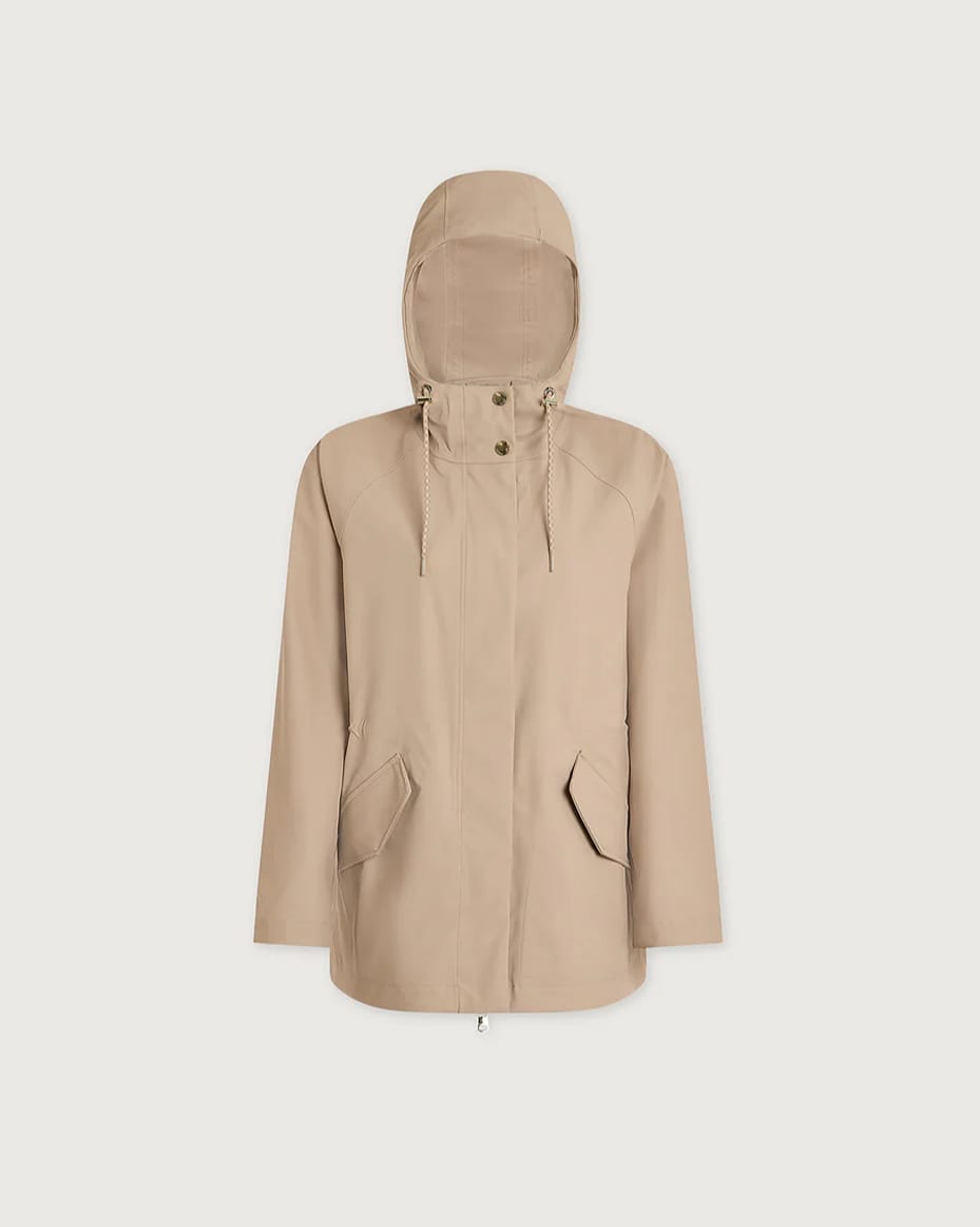 Varley Orlen Short Rain Jacket Light Taupe