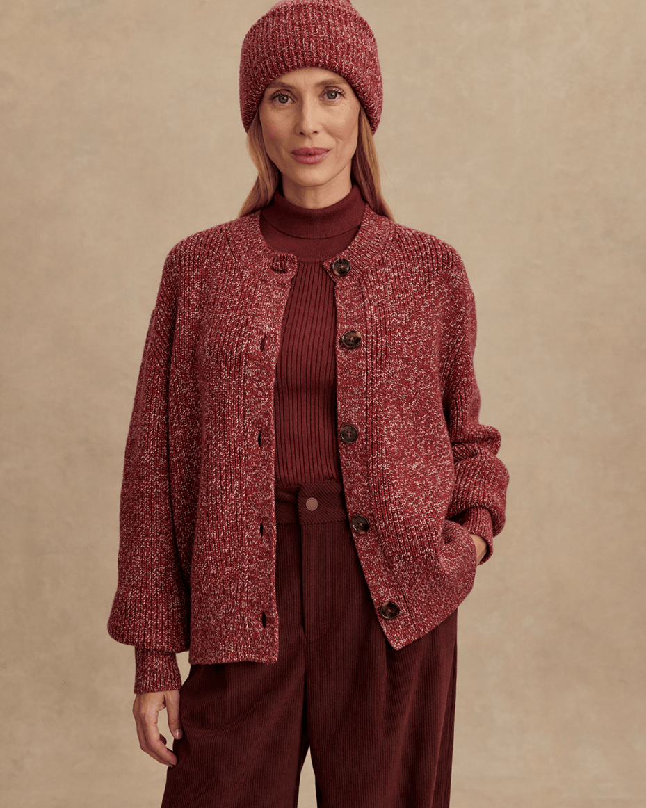 Varley Patricia Rib Cardigan - VARLEY - Luxe Leopard