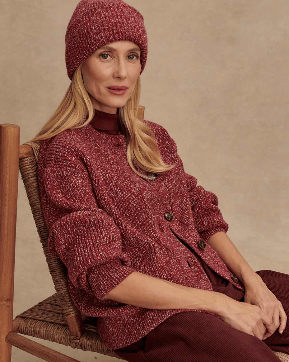 Varley Patricia Rib Cardigan - VARLEY - Luxe Leopard