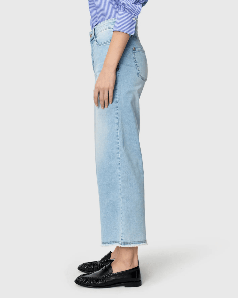 MAC DREAM Wonder Light Denim DREAM WIDE Cropped - MAC - Luxe Leopard