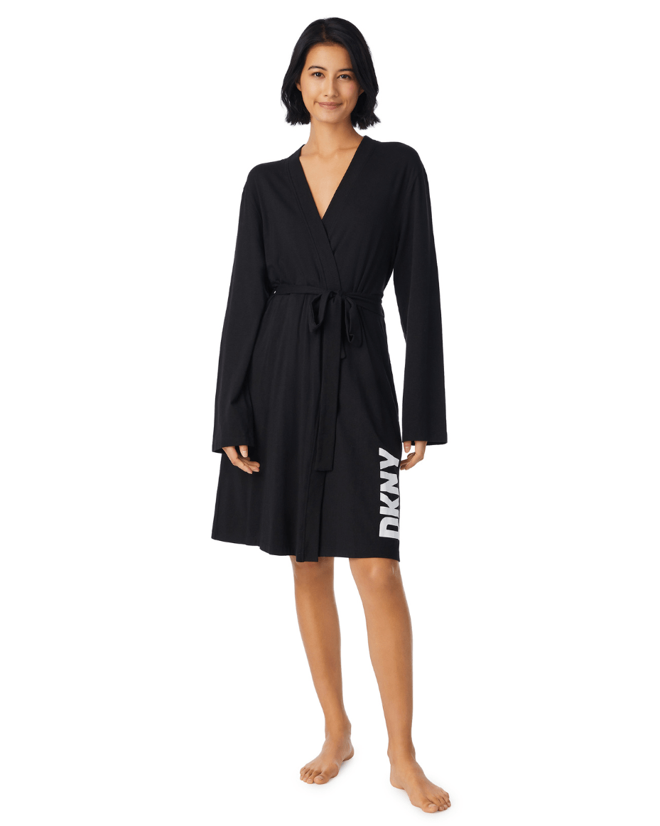 DKNY Long Sleeve Robe