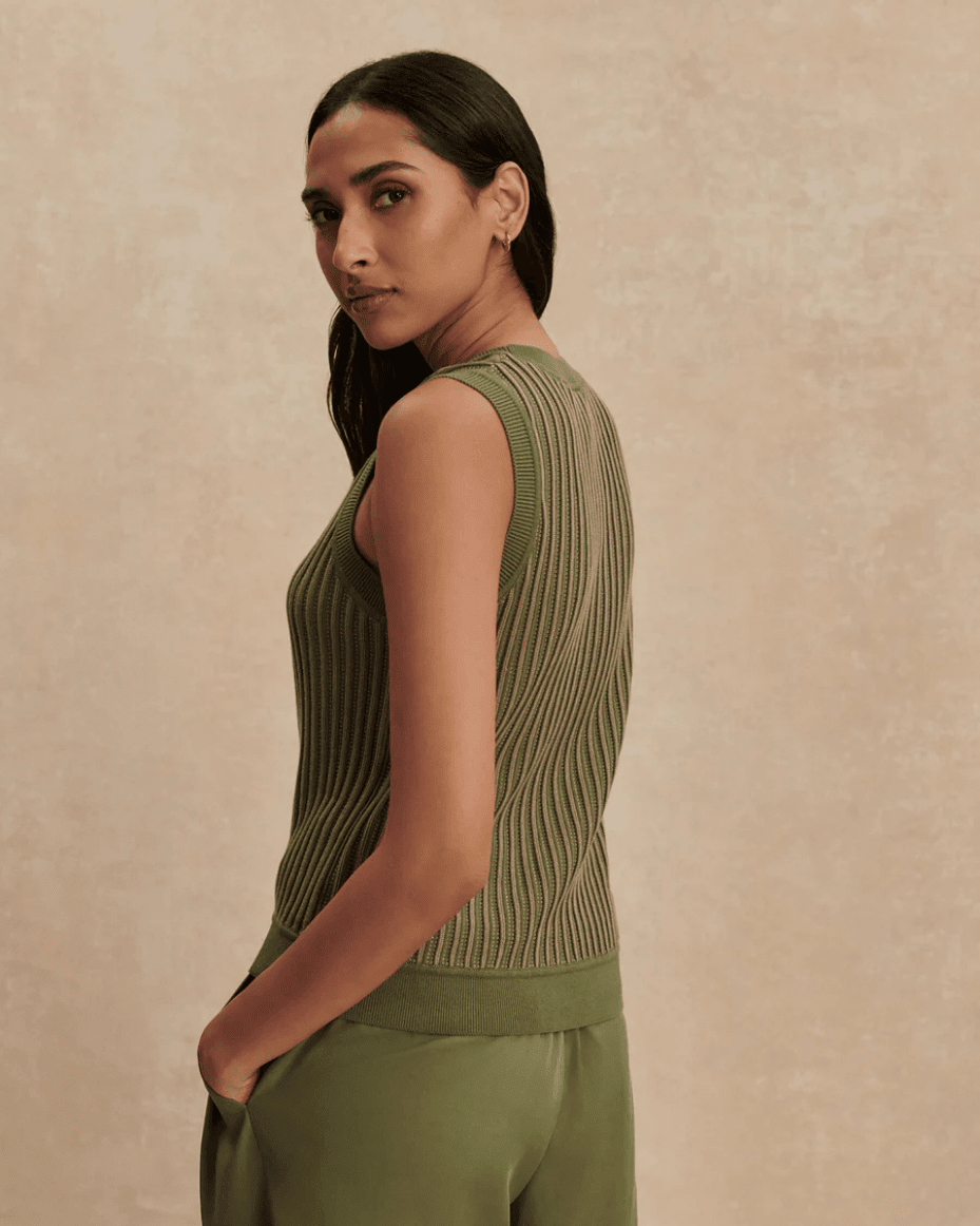 Varley Aldcroft Stich Knit Tank - VARLEY - Luxe Leopard