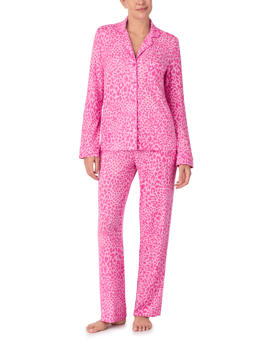 Kate Spade Long Sleeve Notch Collar Pj Set