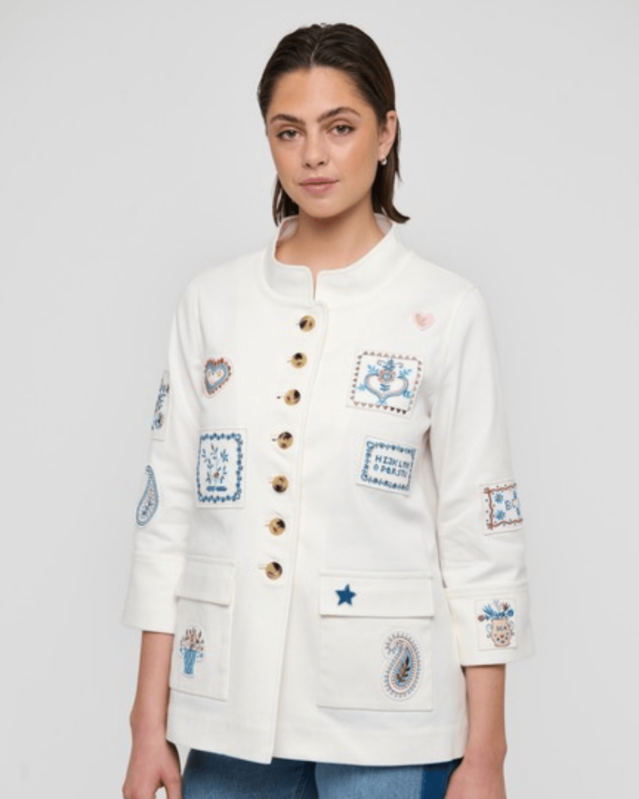 Dea Kudibal Lanza Jacket With Wide Collar - DEA KUDIBAL - Luxe Leopard