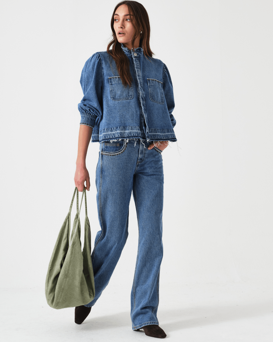 Seventy + Mochi Ziggy Cropped Jacket - SEVENTY + MOCHI - Luxe Leopard