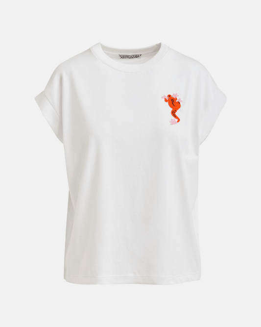 Essentiel Antwerp Jungala Embroidered T-Shirt - ESSENTIEL ANTWERP - Luxe Leopard