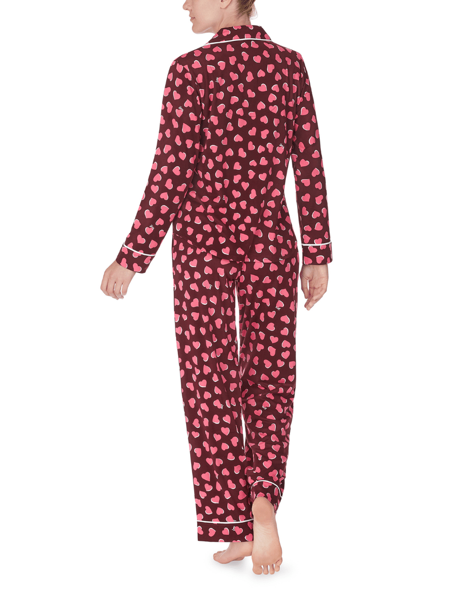 DKNY Jersey Notch Collar Pajama Set - Luxe Leopard