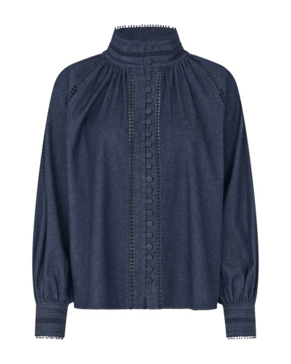 Dea Kudibal Monia Blouse With Stand Collar
