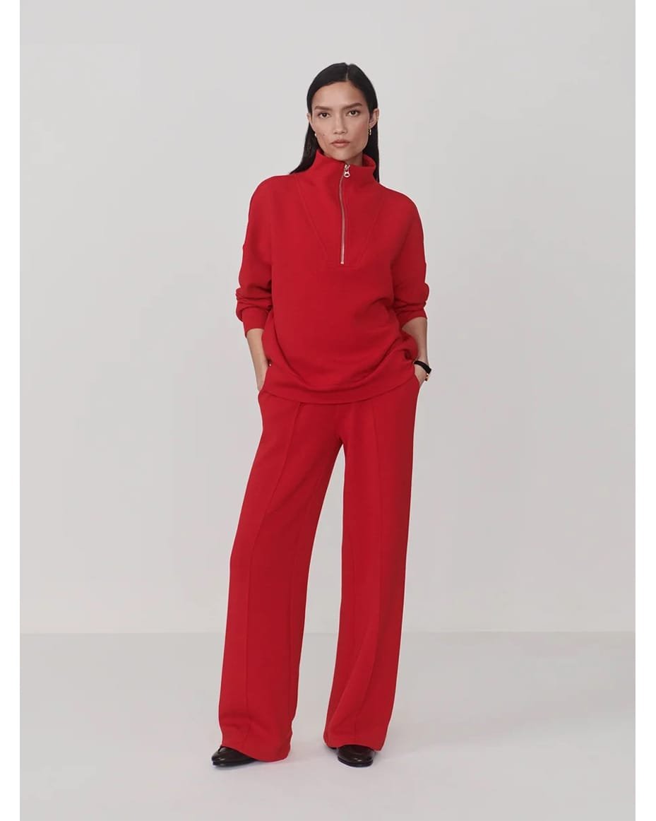 Varley The Wide Leg Pant 30 Red Marl - VARLEY - Luxe Leopard
