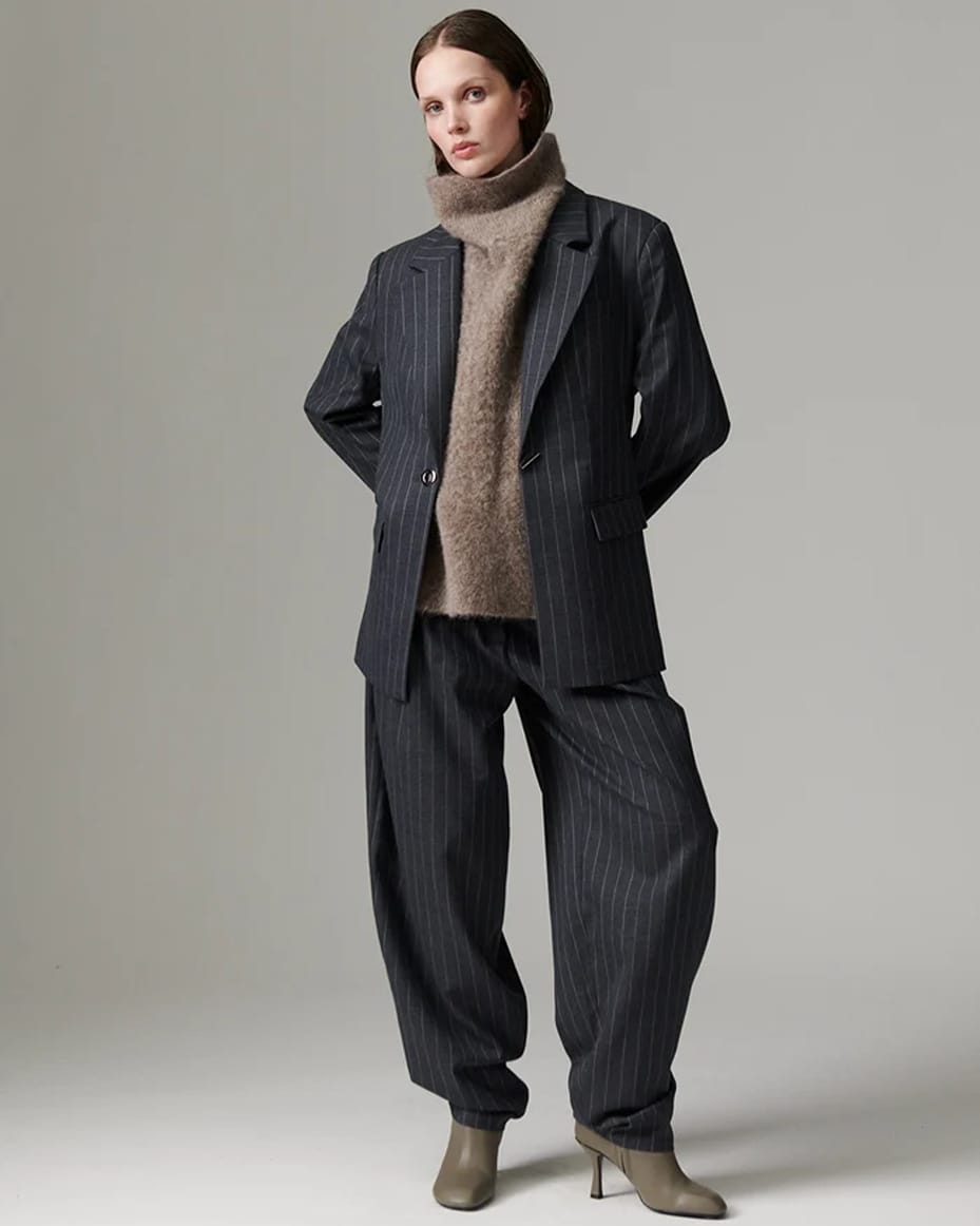 Day Birger Bono Pinstripe Blazer - DAY BIRGER - Luxe Leopard